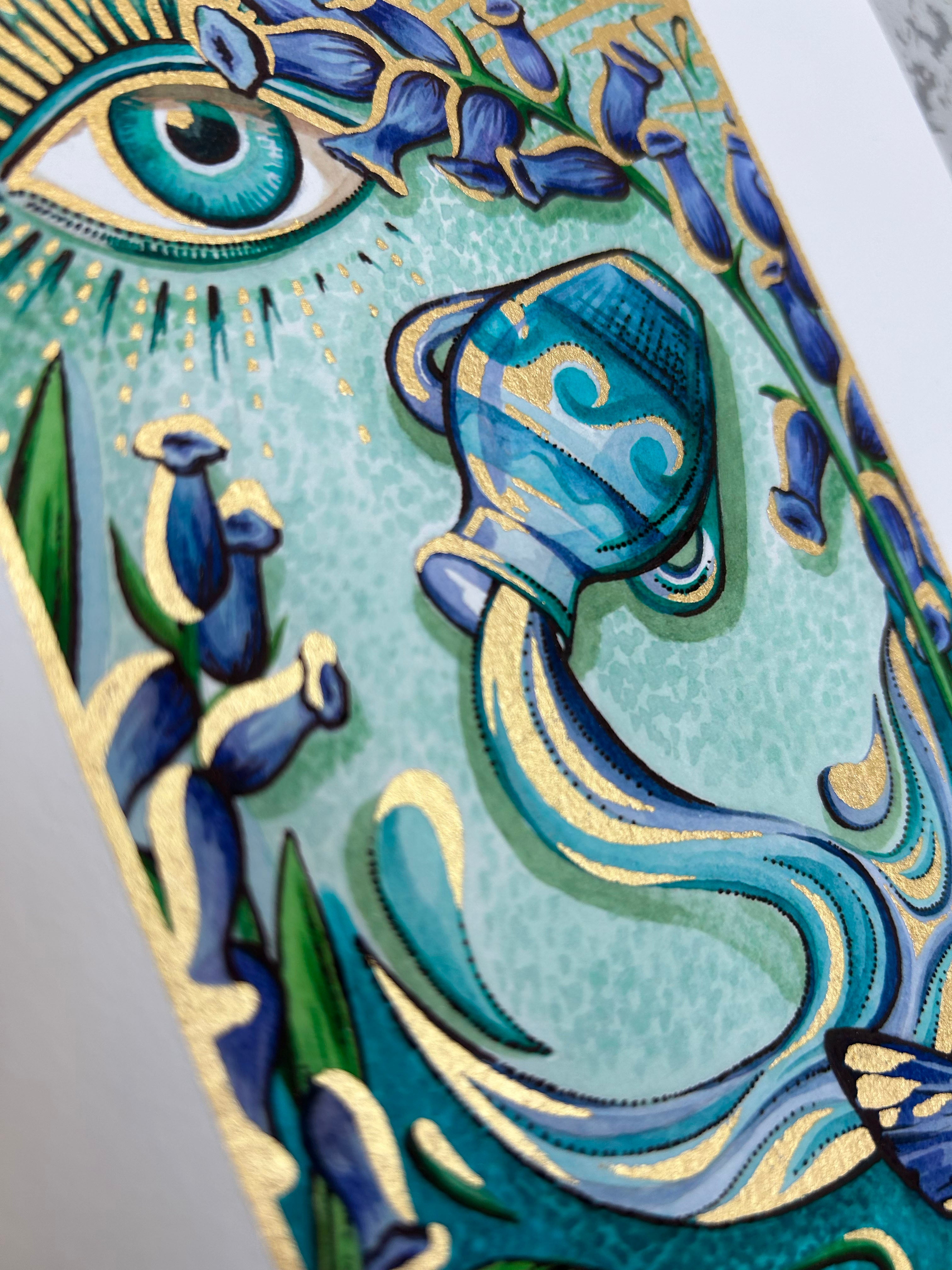 AQUARIUS Zodiac Tarot Artwork
