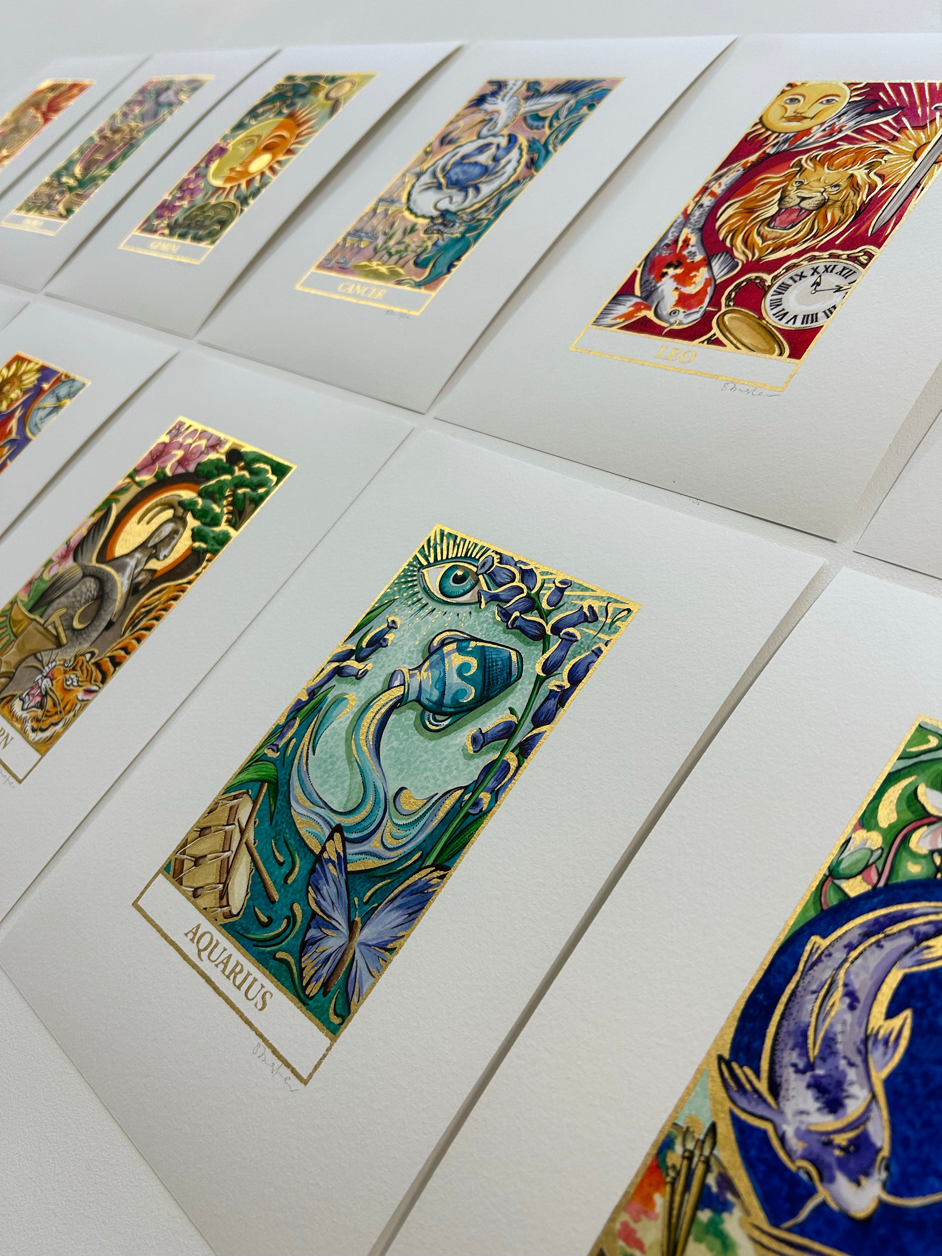 AQUARIUS Zodiac Tarot Artwork
