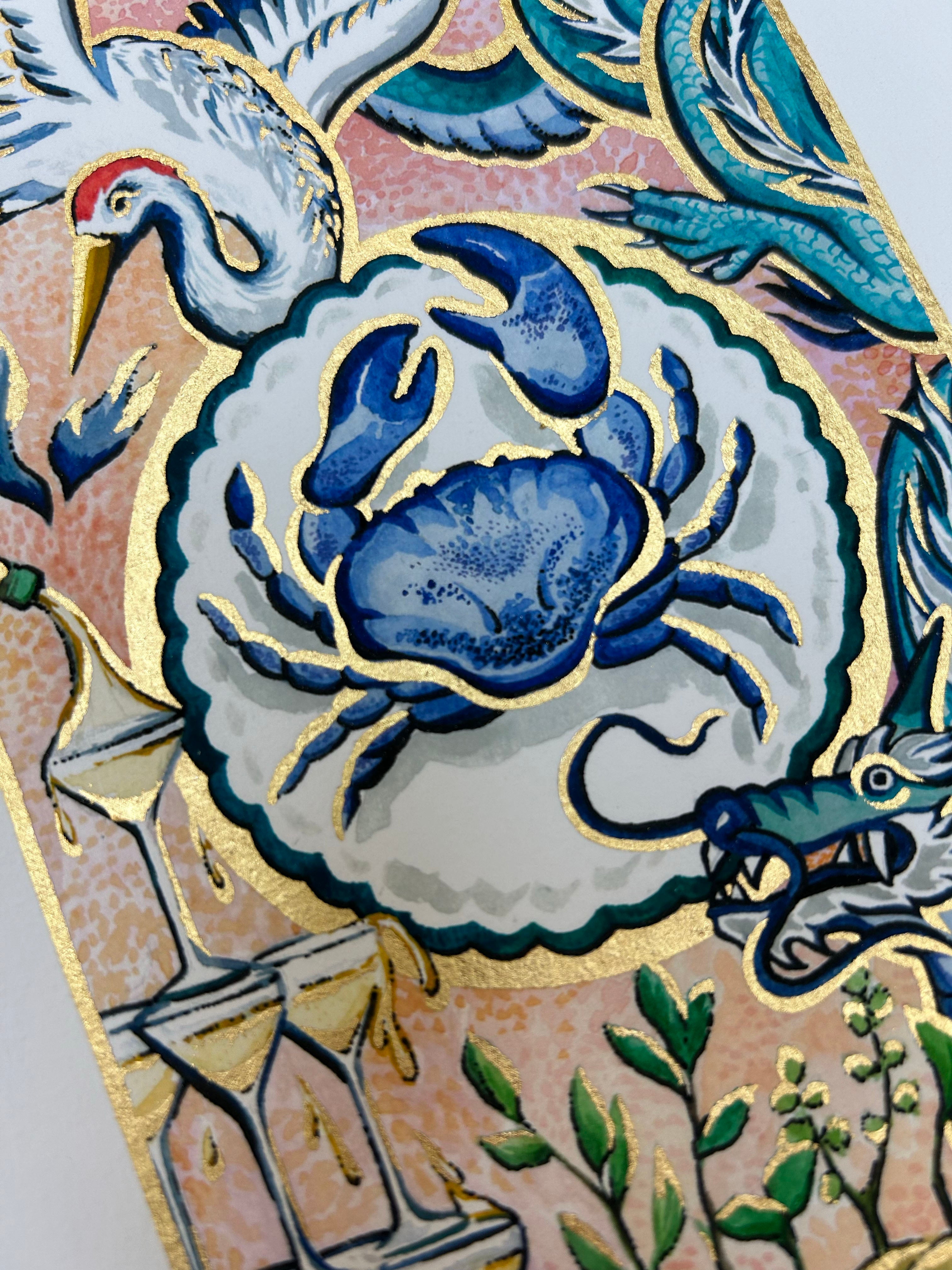CANCER Zodiac Tarot Artwork