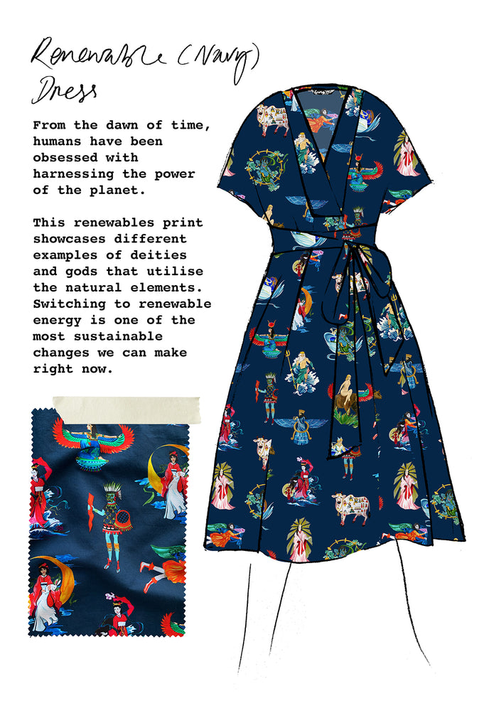 Bespoke Dress in Organic Cotton / Hemp
