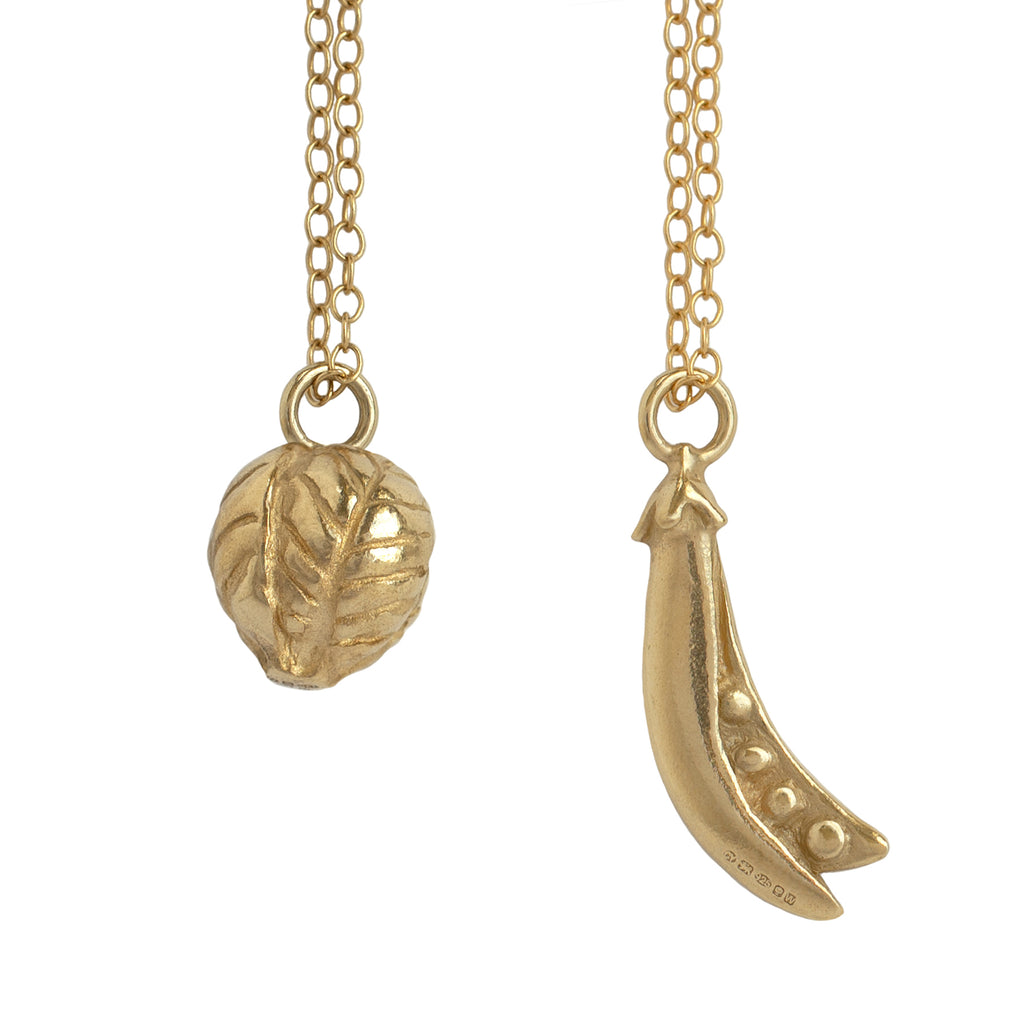 Protein Charm Necklace in Gold