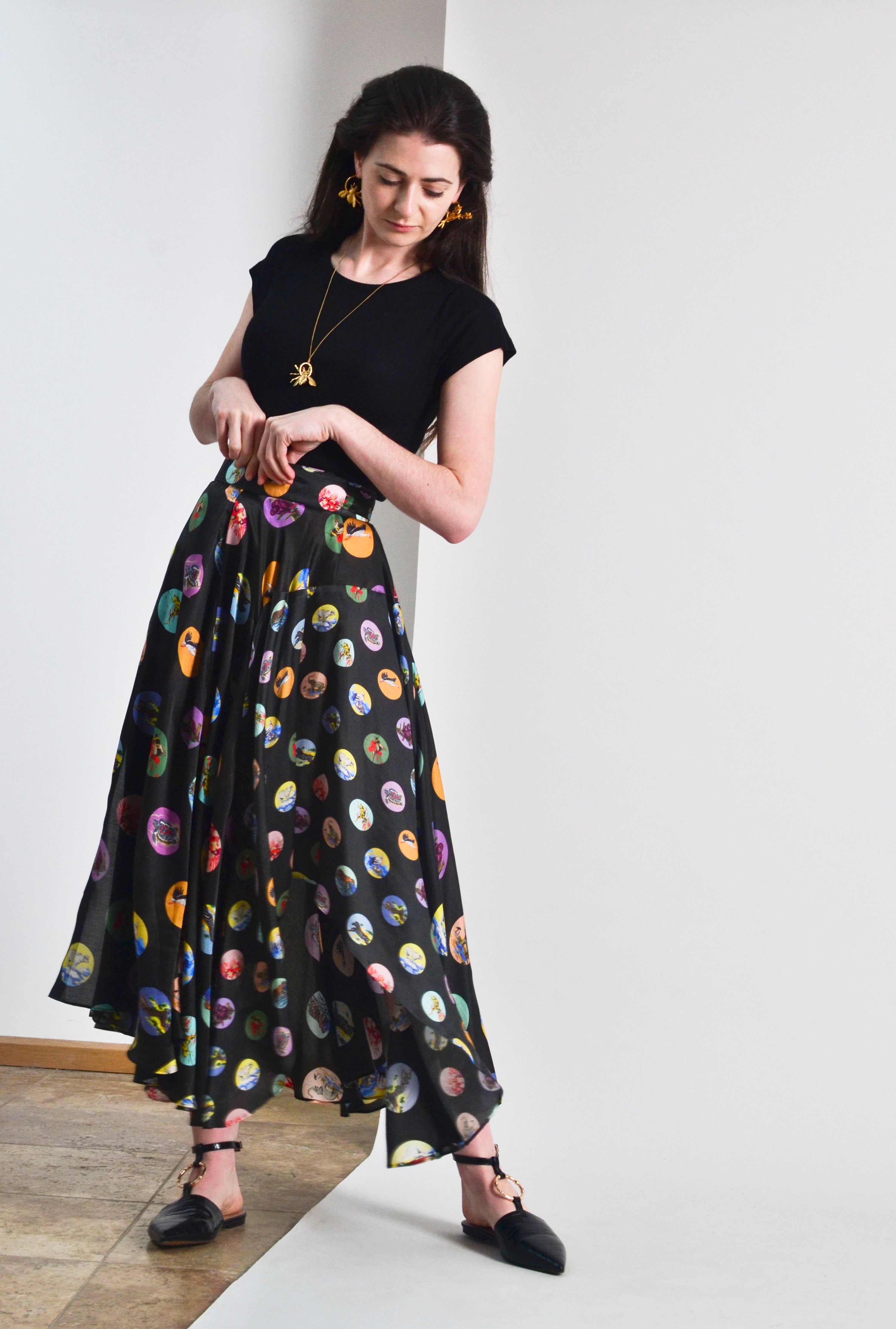 Endangered Polka Skirt SAMPLE