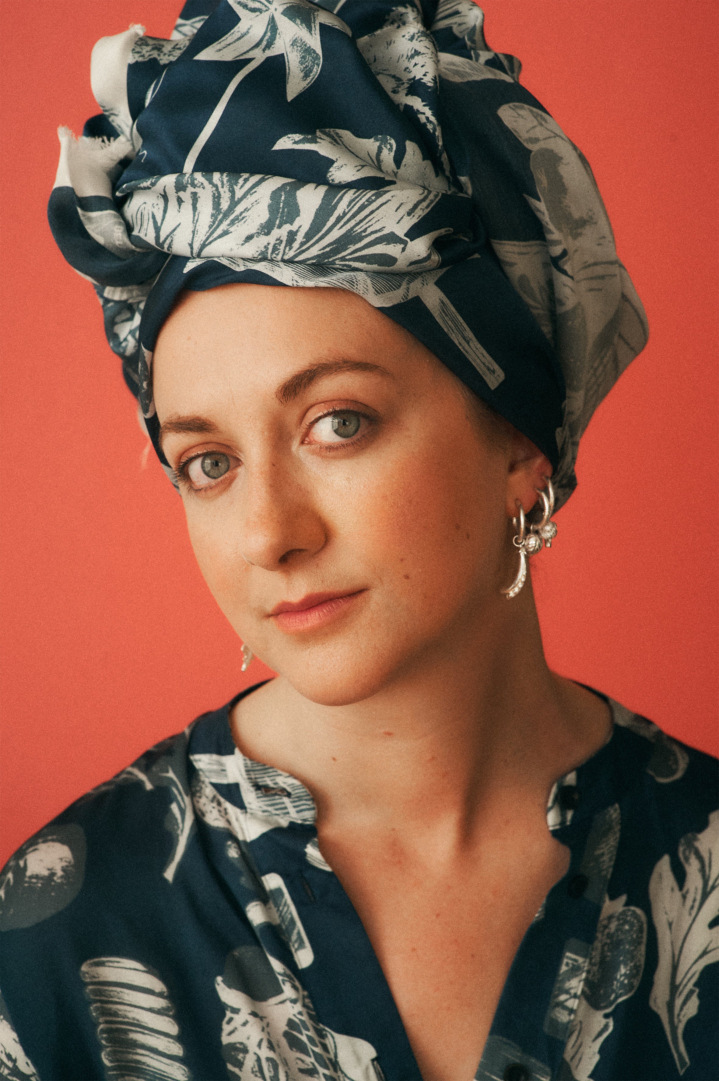 Protein Charm Hoops in Silver